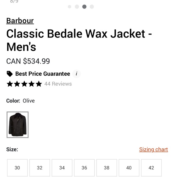 Barbour Bedale Wax Jacket - Picture 11 of 13